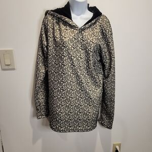 Mission la size L shiny black/gold pullover hoodie